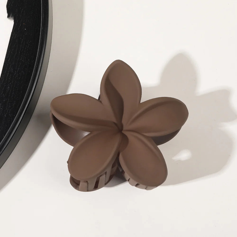 Mode Frauen Blume Haars pangen Urlaub Böhmen Ei Blume Haar Krallen Haars pangen matte Mädchen große Haarnadeln Haarschmuck