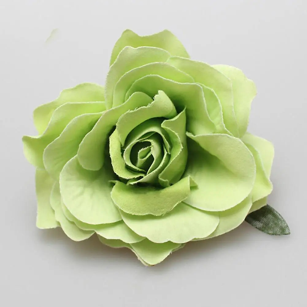 Flamenco Blumen Für Haar DIY Kopfschmuck Für Braut Beflockung Tuch Rote Rose Blume Haarnadel Haar Clip Party Haar Zubehör