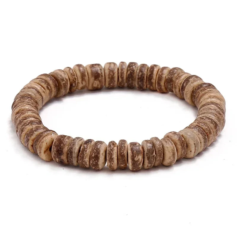 Mohamed Nadus Holzperlen Armband Böhmen Minimalistisches Armband Buddhismus Tibetischer Vintage-Schmuck Yoga Meditation Männer Frauen Bijoux Ferdт