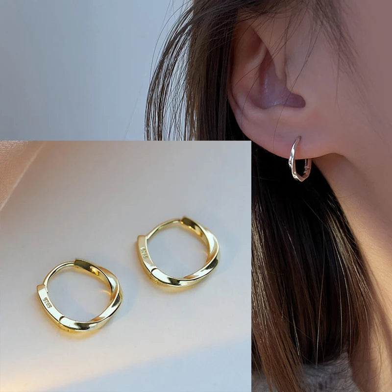 VENTFILLE 925 Sterling Silber Bogen Knoten Ohr Clip für Frauen Mädchen Band Design Ballett Stil Süße Schmuck Geschenk Dropshipping