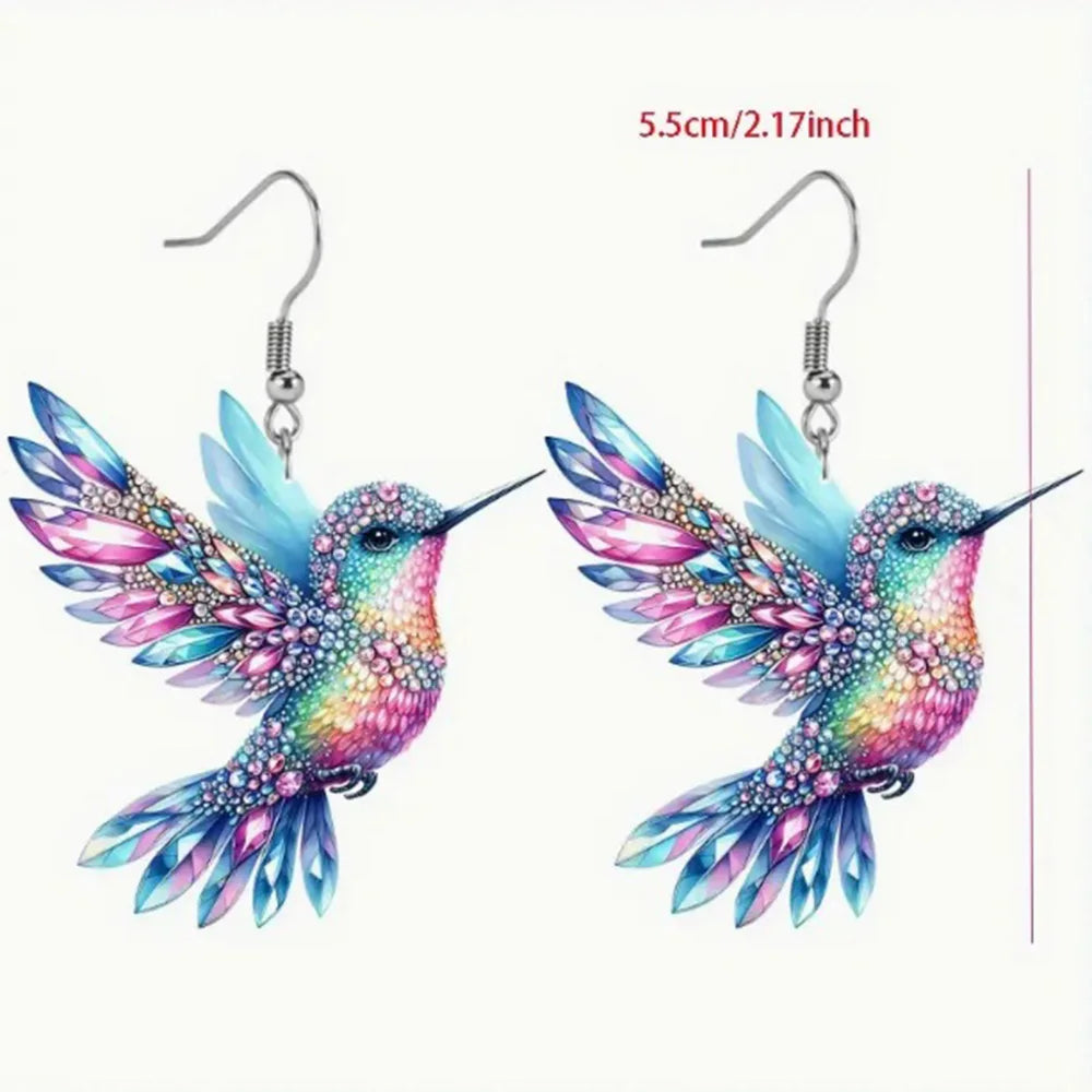 Kolibri Ohrringe für Frauen Mädchen elegante Quaste Charme baumeln Ohrring Modeschmuck Valentinstag Geburtstags geschenke