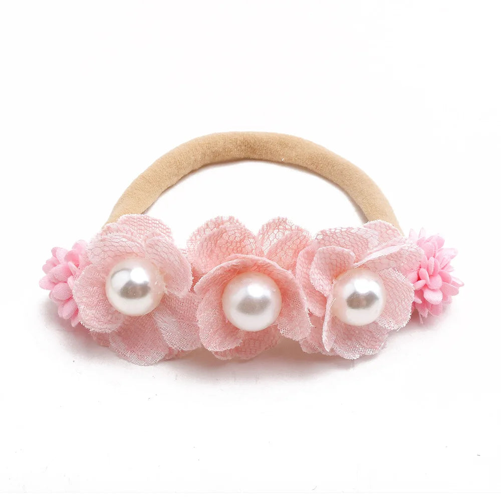 Baby Mädchen Stirnband Nettes Baby Elastisches Haarband Neugeborenen Kopf Blume Kleinkind Stirnband Kopfbedeckung Kinder Zubehör