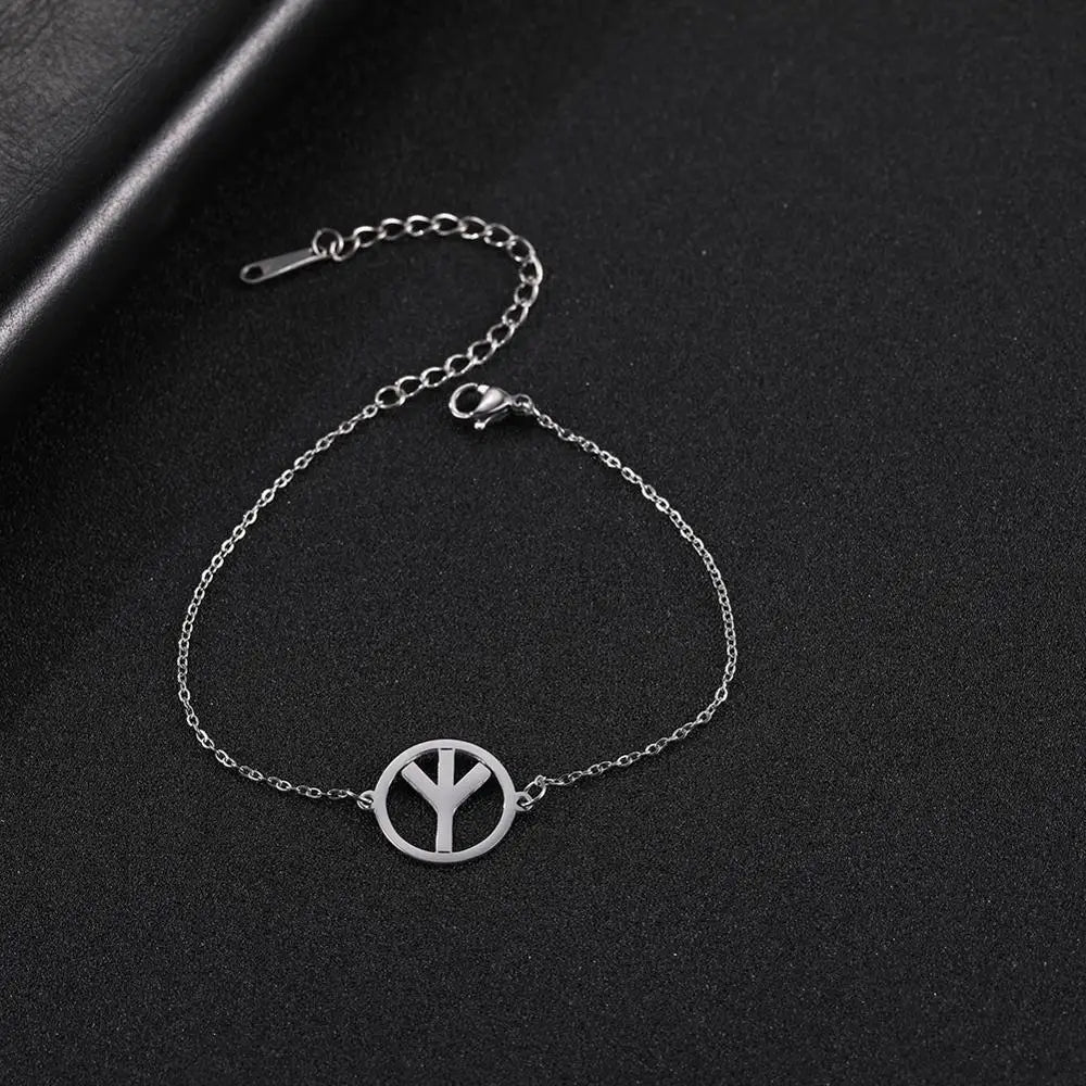 Likgreat 24 Wikinger-Runen-Charm-Armband, Edelstahl, für Damen und Herren, Schmuck, nordischer alter Schutzpatron, Odin-Amulett, Geschenk, 2023, Neu