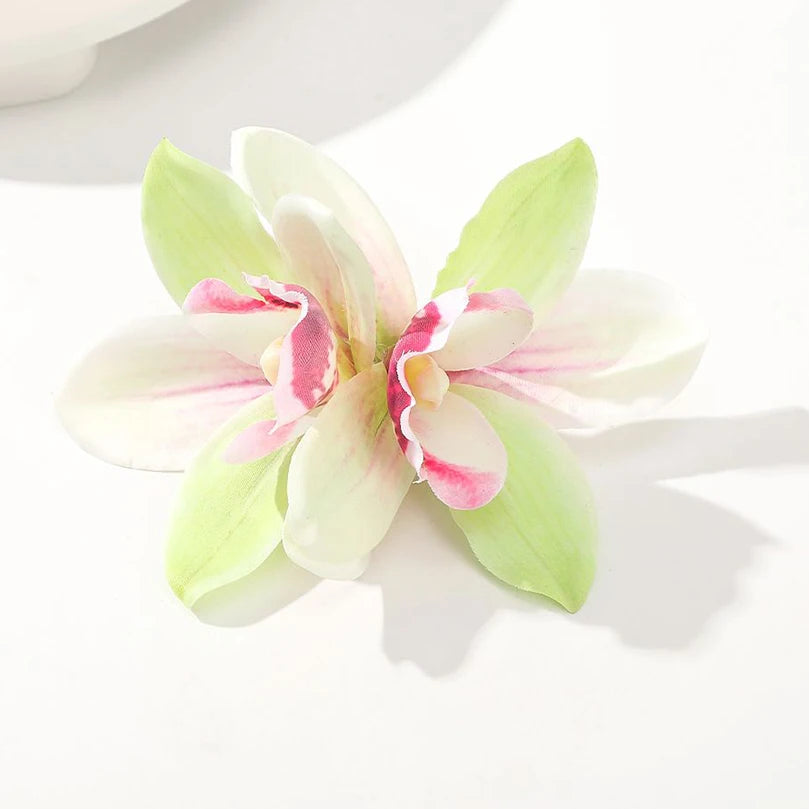 AWAYTR Böhmen Canna Blumen Kleine Haarspangen Hawaii Brautblumen Haarspangen Haarnadeln Haarspange für Hochzeit Haarschmuck