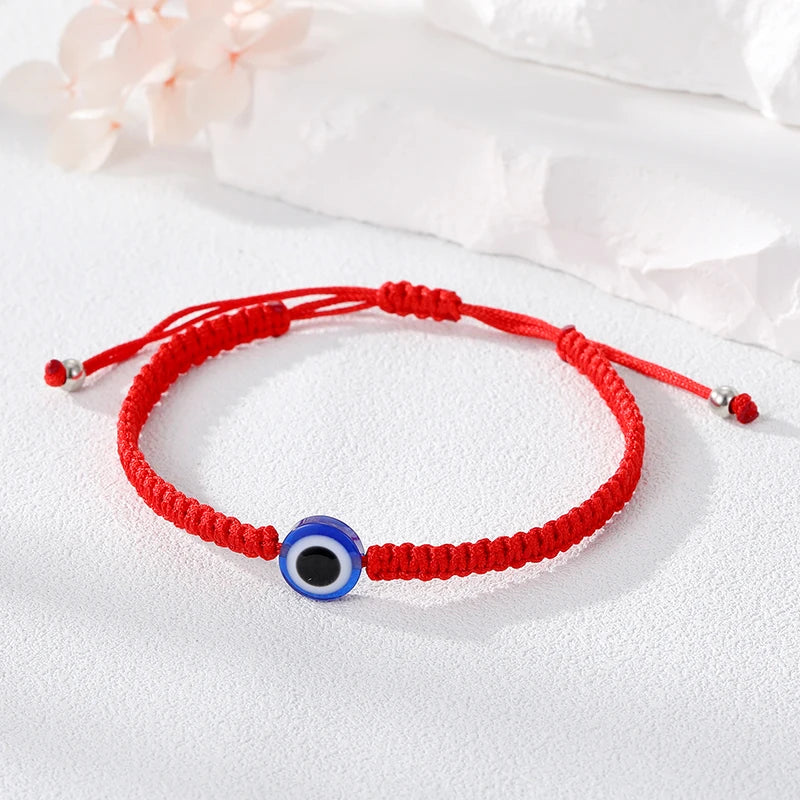 Türkische blaue böse Blick Perle Glück Seil Armbänder Frauen Männer Paare Vintage handgemachte geflochtene Auge Hand Kette Handgelenk Hochzeit Schmuck