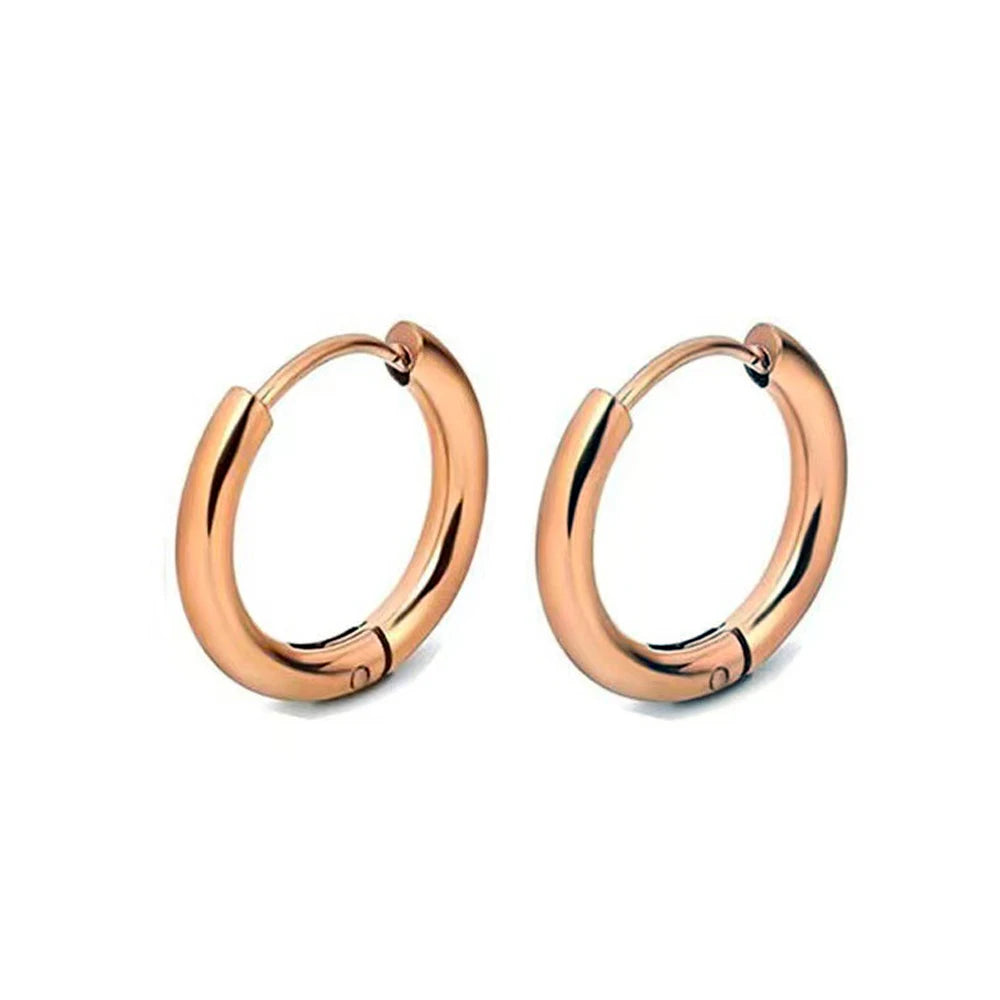 1 paar Edelstahl Hoop Ohrringe Frauen Männer Gold Farbe Kleine Ohrringe Mädchen Schmuck Pendientes Mujer Aretes Knorpel Piercing