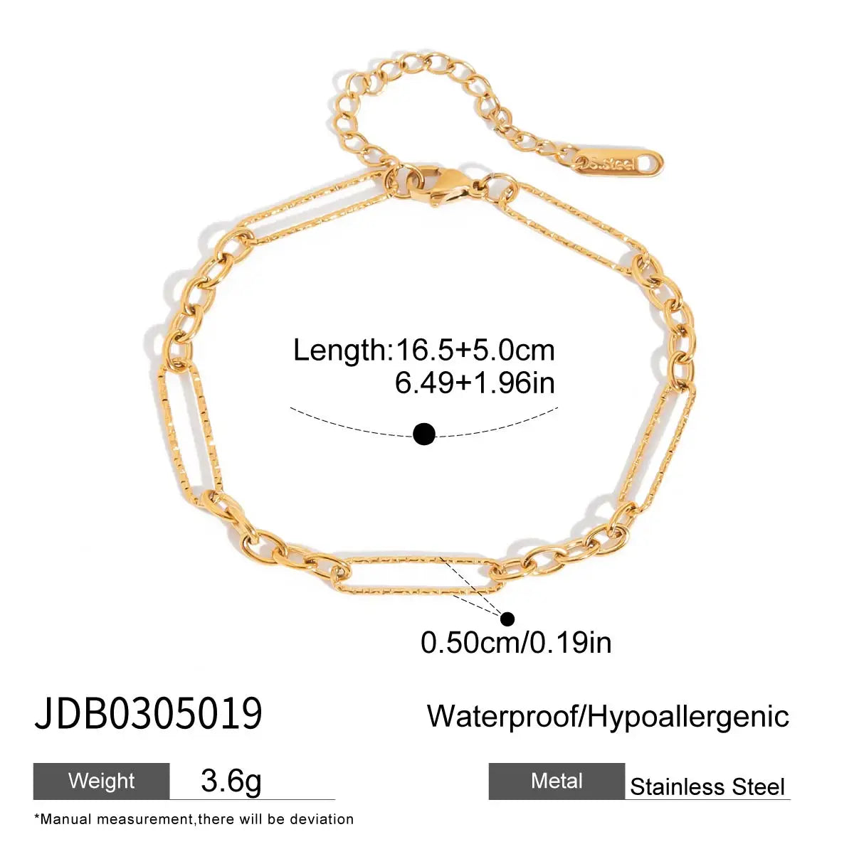 Zora Damen-Armband, modisches All-Match-Faden-Design, Edelstahl-Armband, 18 Karat vergoldet, Lebensmittelform, Basic-Armband für Daliy