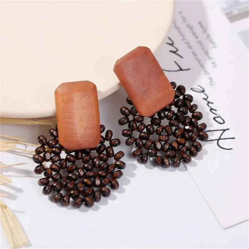 Bohemian Quaste Ohrringe Frauen Runde Große Vintage Ohrringe Ethnische Boho Quaste Lange Baumeln Ohrringe Schmuck Geschenke