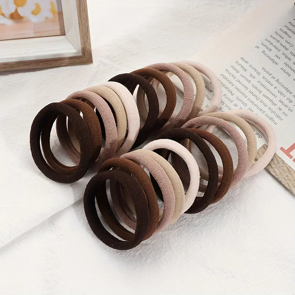 50/100 Stück weiche elastische Haargummis Haarbänder dekorative Haar-Accessoires-Set für Babys