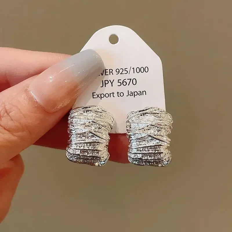 Neue Mode Kreative Trend männer Retro Schwarz Quaste Lange Kette Punk Ohrringe Hip Hop Nieten Ohrringe Weibliche Gothic Partei schmuck