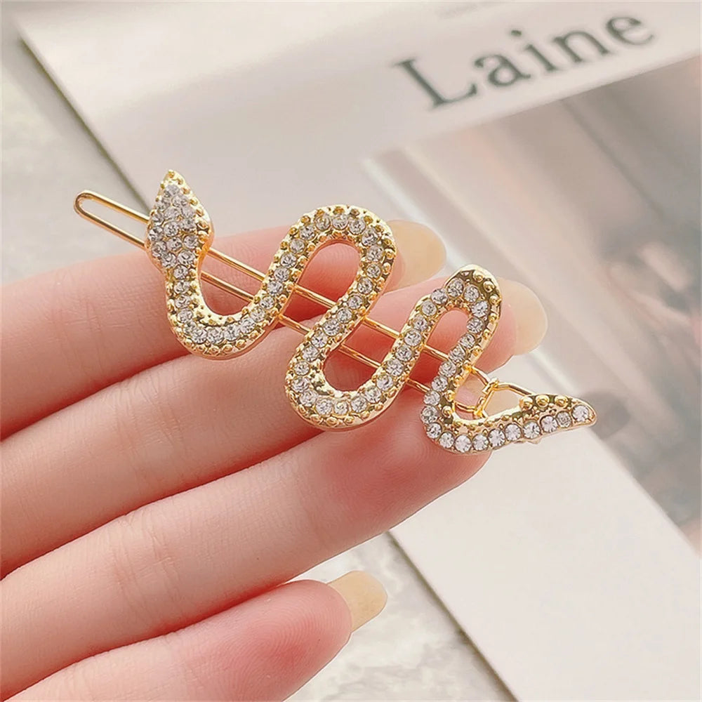Gothic Metall Schlangenförmige Haarspange Damen Seitlicher Pony Haarnadeln Mädchen Halter Mode Punk Haarspangen Kopfbedeckung Haarschmuck