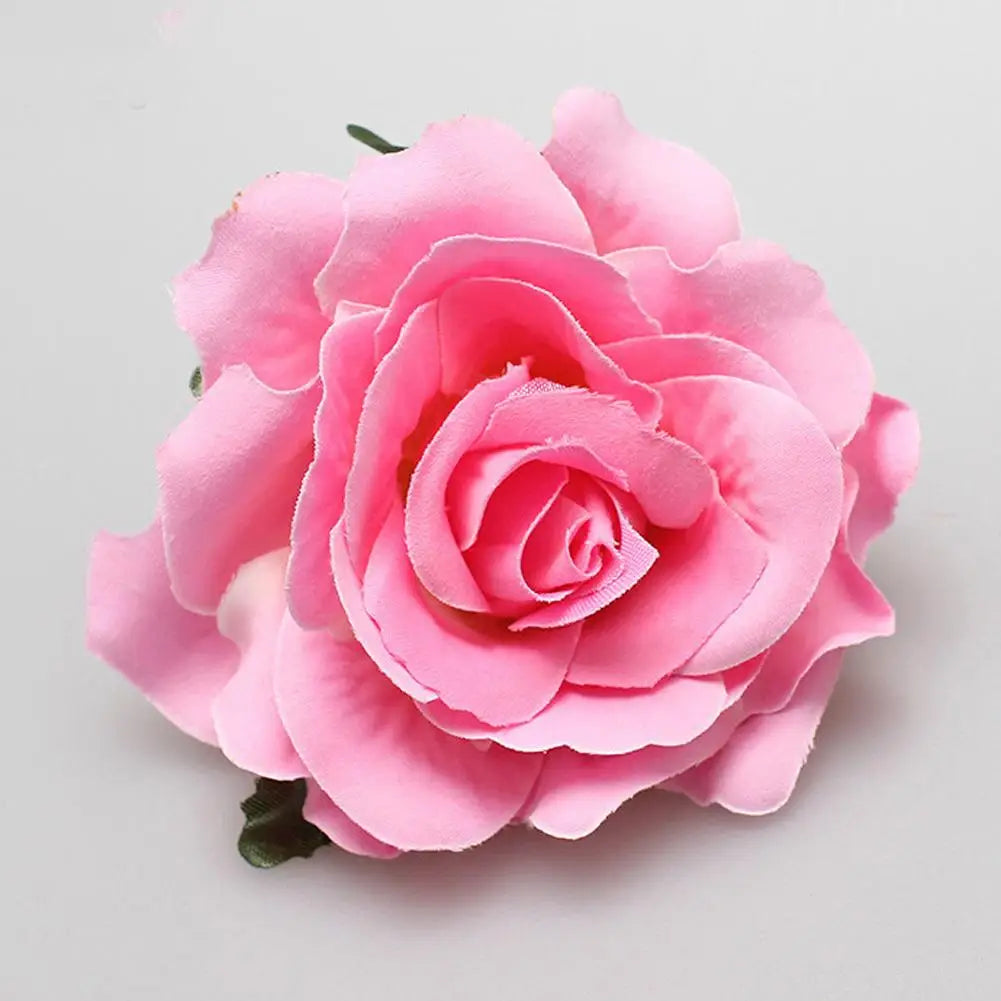 Flamenco Blumen Für Haar DIY Kopfschmuck Für Braut Beflockung Tuch Rote Rose Blume Haarnadel Haar Clip Party Haar Zubehör
