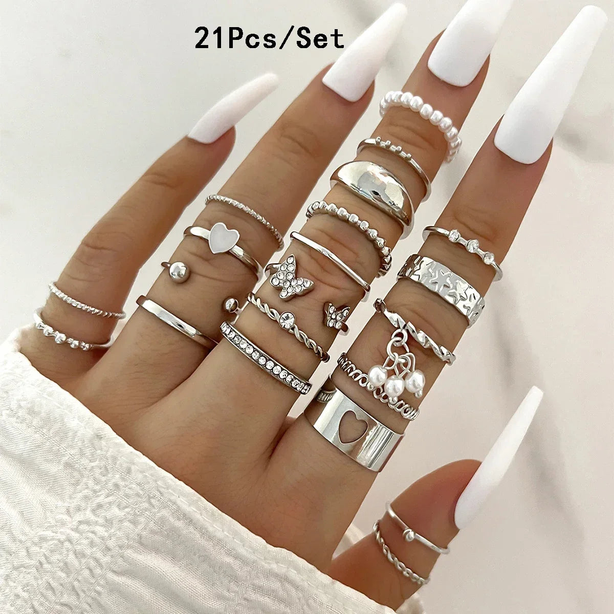 30Pcs Bohemian Geometrische Knuckle Ringe Set Für Frauen Gold Silber Farbe Finger Ring Mädchen Fashion Party Schmuck Zubehör