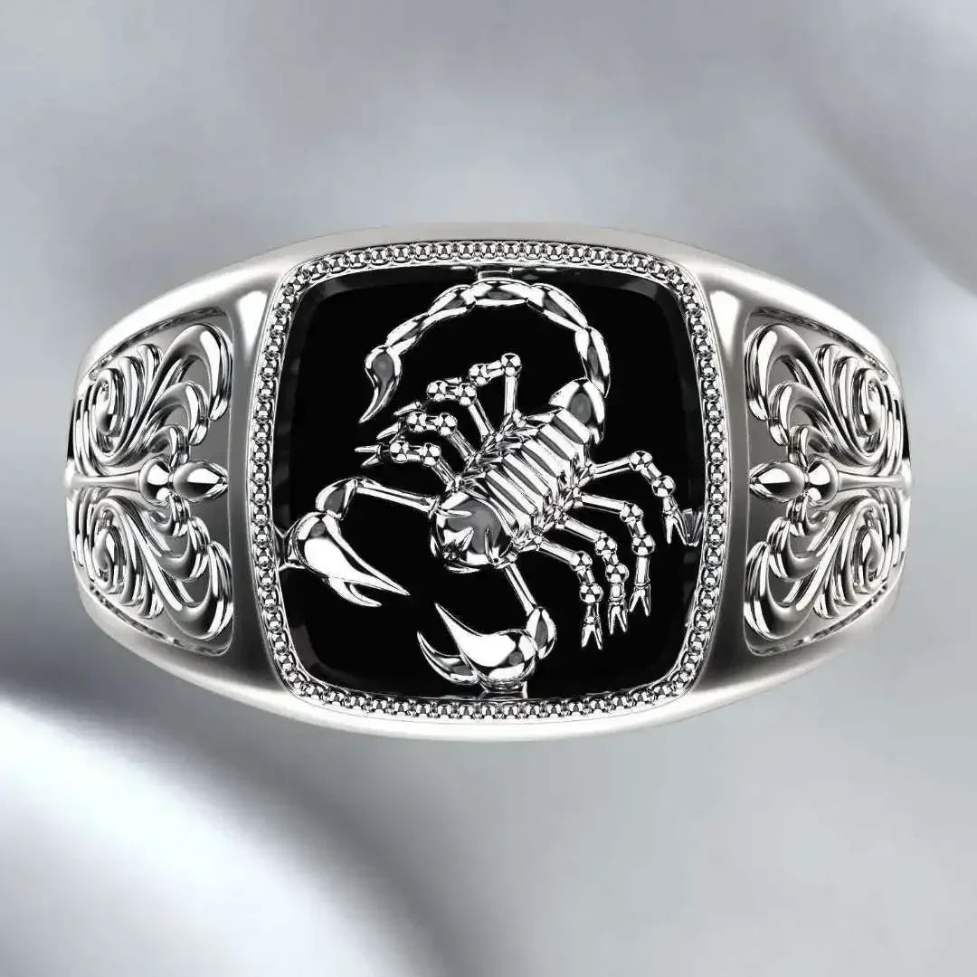 Unisex Wikinger Nordische Mythologie Riesenwolf Ring – Mode Hip Hop Rock Stil Verteidigung Totem Punk Finger Zubehör für Männer