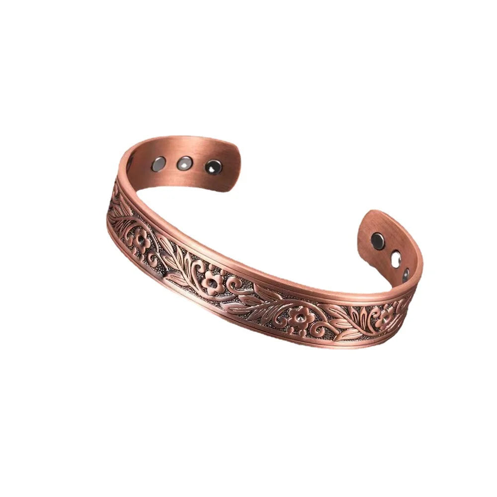 Vintage-Armband mit magnetischer Energie im europäischen und amerikanischen Stil, antikes Kupfer-Magnet-Trendaccessoire