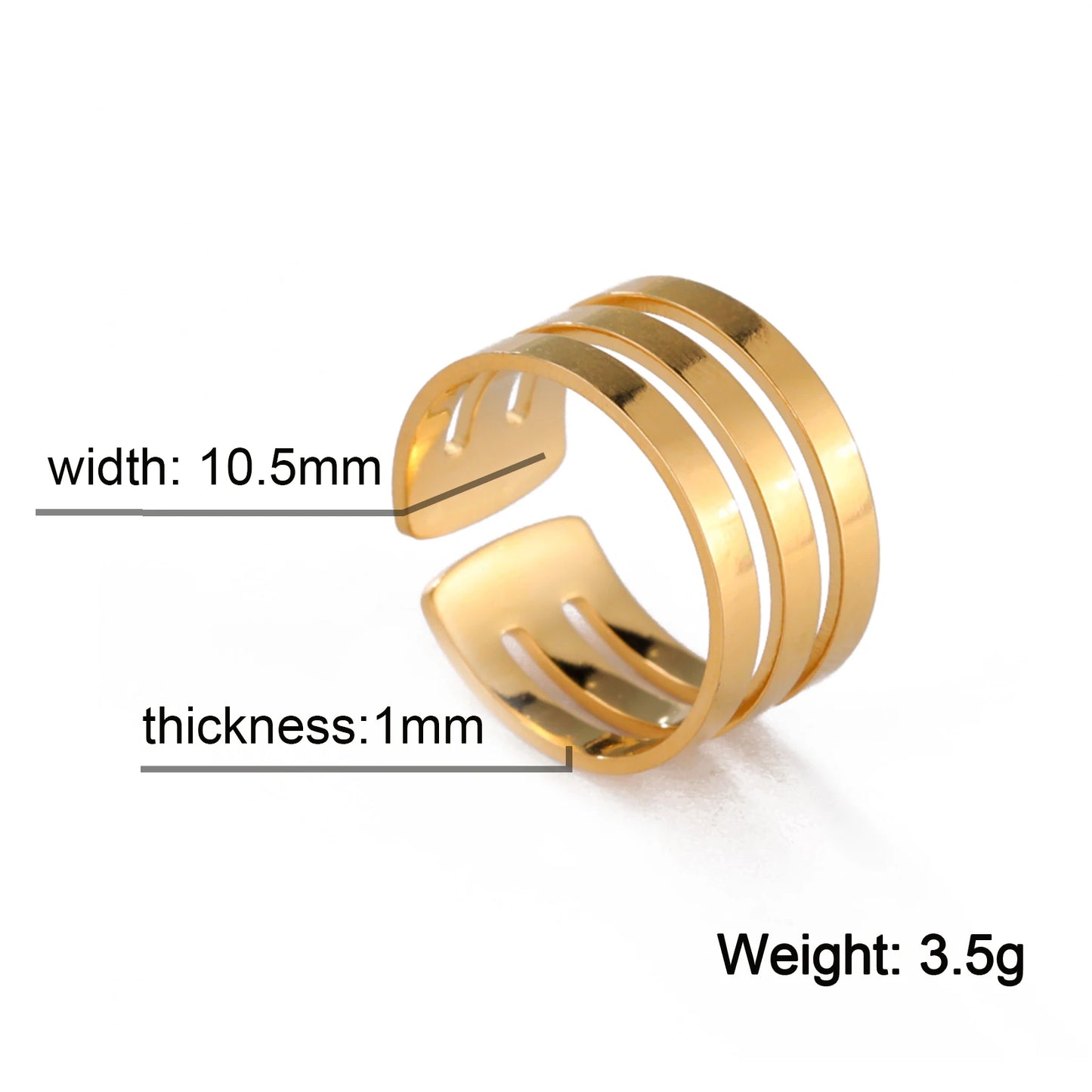 Unift Edelstahl Einfache Geometrische Ring Männer Frauen Einstellbare Finger Ringe Trendy Paar Minimalistischen Schmuck Zubehör Geschenk