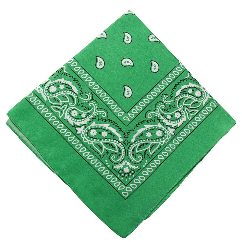 Hip Hop Frauen Bandana Schal Mädchen Kinder Punk Quadratische Bandanas Kopfbedeckung Mode Böhmischen Kopf Schal Stirnbänder Haar Zubehör 2024