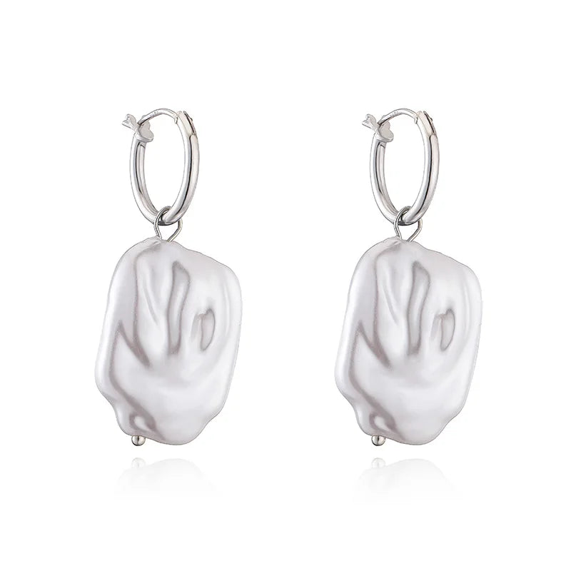 S925 Sterling Silber Barock Stil Vintage Anhänger Creolen Gericht Eleganz Ohrringe für Frauen Schmuck Geschenke SE35