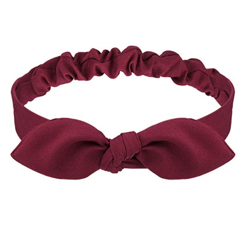Neue Boho Frauen Weiche Solid Print Stirnbänder Vintage Kreuz Knoten Elastische Haarbänder Turban Bandanas Mädchen Haar Bands Haar Zubehör