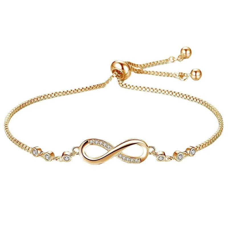 Neue feine 925er-Sterlingsilber-Armbänder mit hübschen Kristallen für Damen, Modeschmuck, Party, Hochzeit, Accessoires, Valentinstagsgeschenke