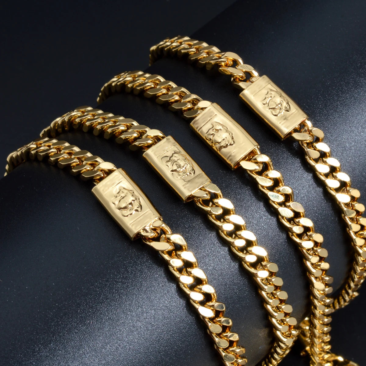 Halsketten für Herren und Damen aus reiner Kupferlegierung, kubanische Vintage-Hip-Hop-Ketten, geeignet für den täglichen Gebrauch, Party-Schmuck, Geschenke