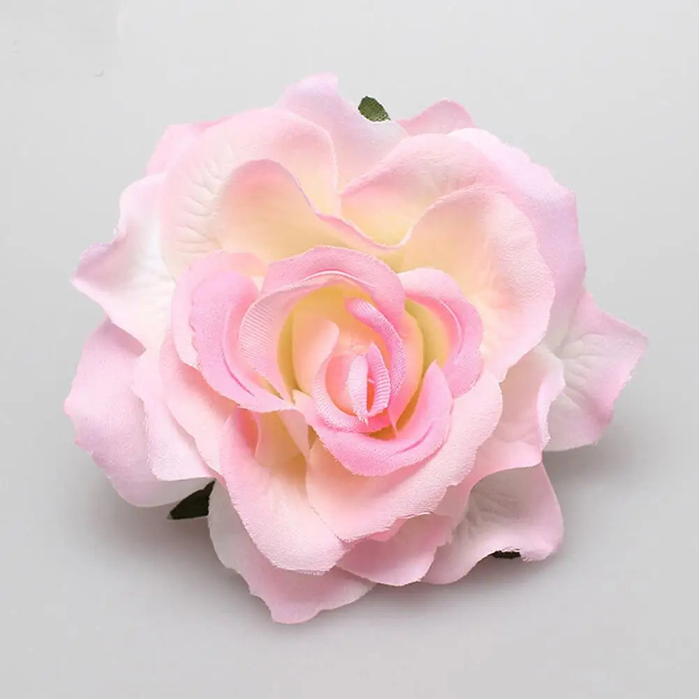 Flamenco Blumen Für Haar DIY Kopfschmuck Für Braut Beflockung Tuch Rote Rose Blume Haarnadel Haar Clip Party Haar Zubehör