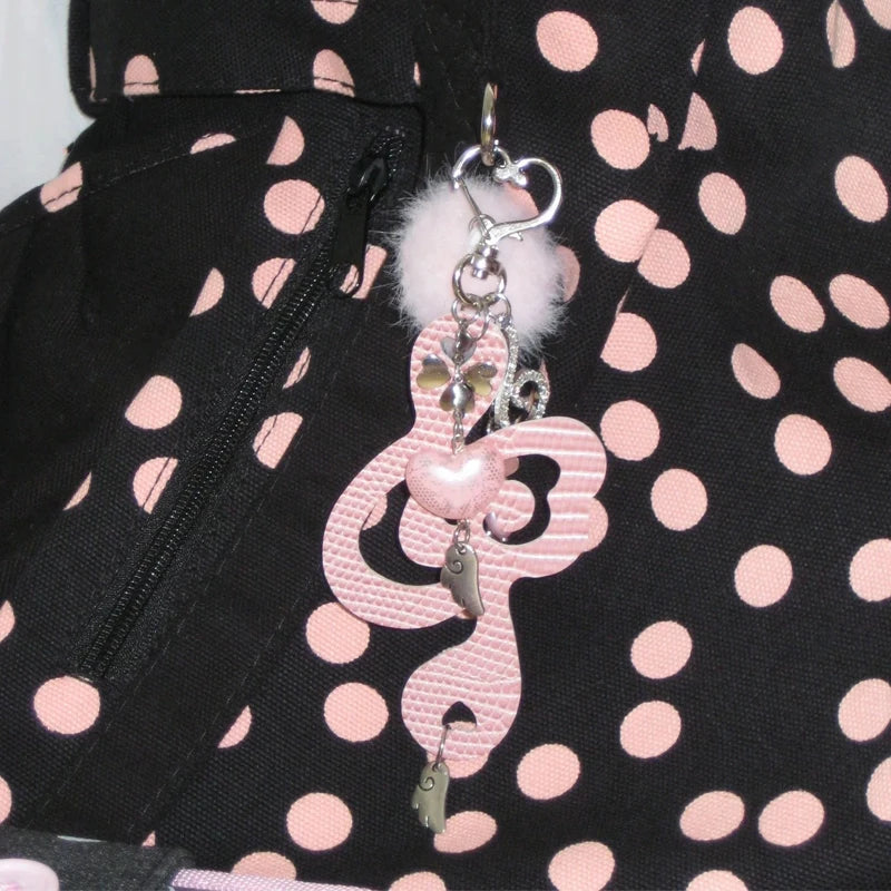 Y2K Schmuck Musiknoten Flügel Herz Anhänger Halskette für Frauen Harajuku Kawaii Zubehör Koreanische Mode Kette Halskette Punk