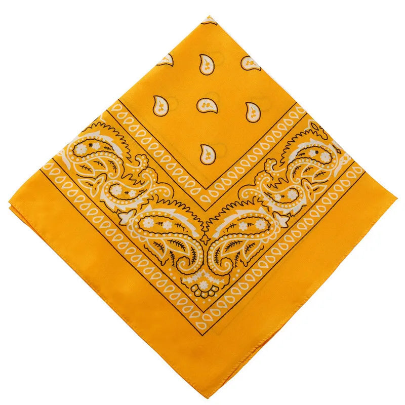 Hip Hop Frauen Bandana Schal Mädchen Kinder Punk Quadratische Bandanas Kopfbedeckung Mode Böhmischen Kopf Schal Stirnbänder Haar Zubehör 2024