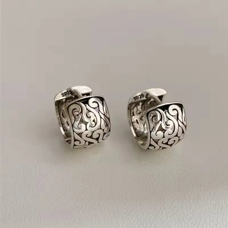 VENTFILLE 925 Sterling Silber CZ Stern Mond Asymmetrische Creolen für Frauen Mädchen Gold Silber Farbe Party Schmuck Geschenke