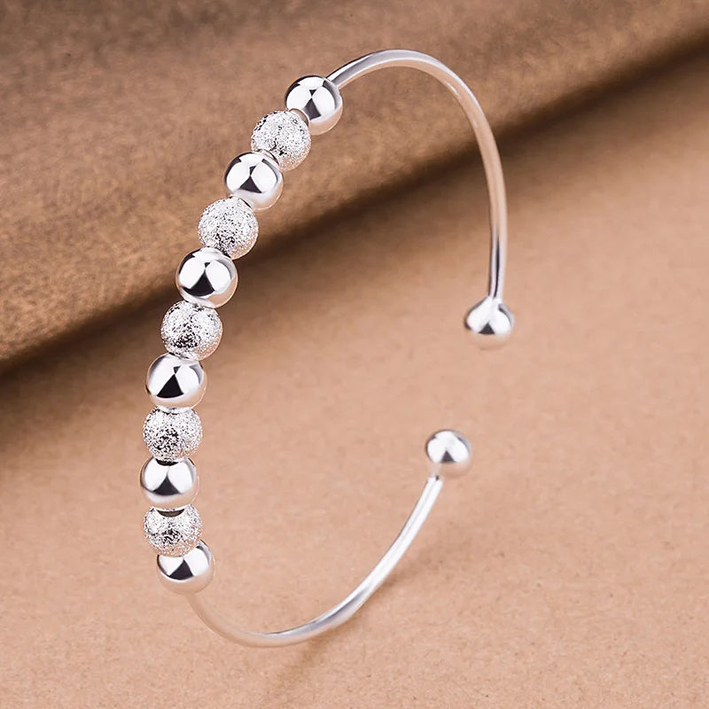Neue 925er Sterlingsilber, original romantische Gypsophila-Stern-Armreifen für Damen, Armbänder, Mode, Party, Hochzeit, Accessoires, Schmuck