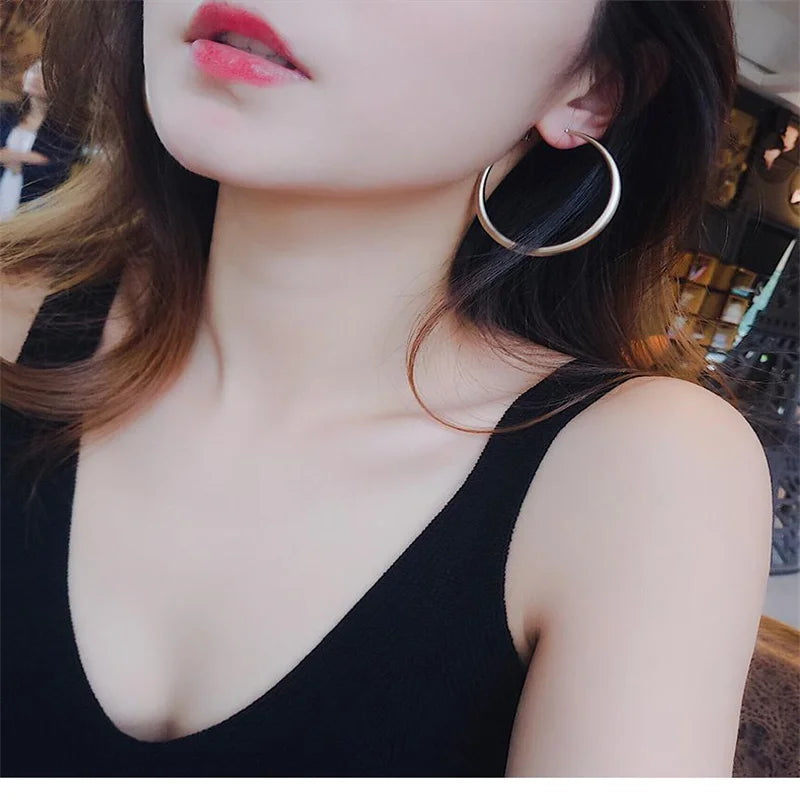 316L Edelstahl Mode Creolen für Frauen Schmuck