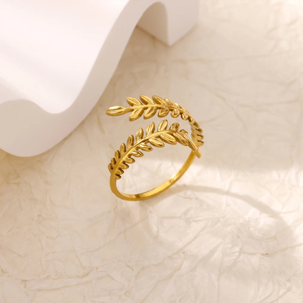 Edelstahl Zirkon Geometrische Ringe Für Frauen Luxus Bösen blick Gold Farbe Einstellbar Trendy Hochzeit Ästhetischen Jewerly Geschenk