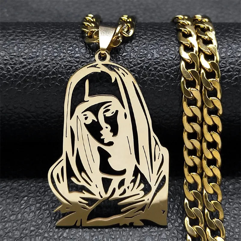 Hip Hop Punk Krone der Dornen Jesus Kreuz Halskette für Männer Edelstahl Vergoldet Kruzifix Anhänger Halsketten Schmuck N8052