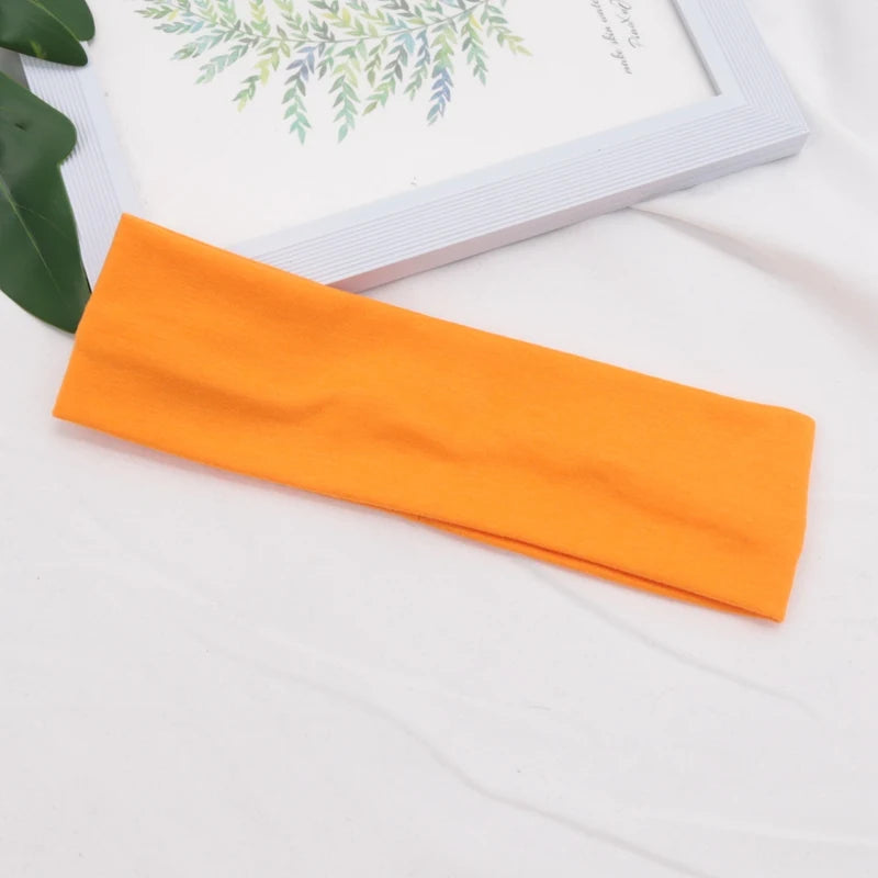 Elastisches Baumwoll-Haarband, modische Stirnbänder für Damen und Herren, solide Laufen, Fitness, Yoga, Haarbänder, Stretch, Make-up, Haar-Accessoires