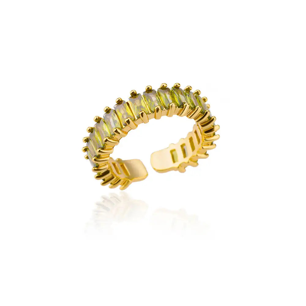 Farbige Kubikzircon Quadrat Ringe Für Frauen Männer Edelstahl Gold Farbe Kristall Hochzeit Ring Luxus Schmuck Geschenk bague femme