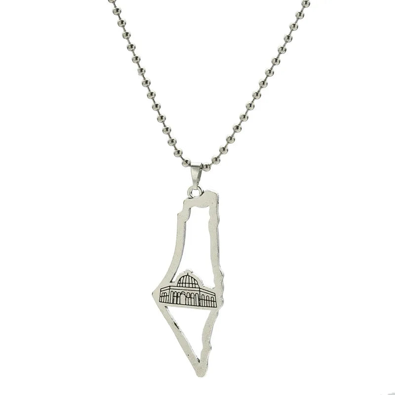 Keffiyeh Anhänger Kette Halskette Schal Form personal isierte Charme trend igen Schmuck Geschenk