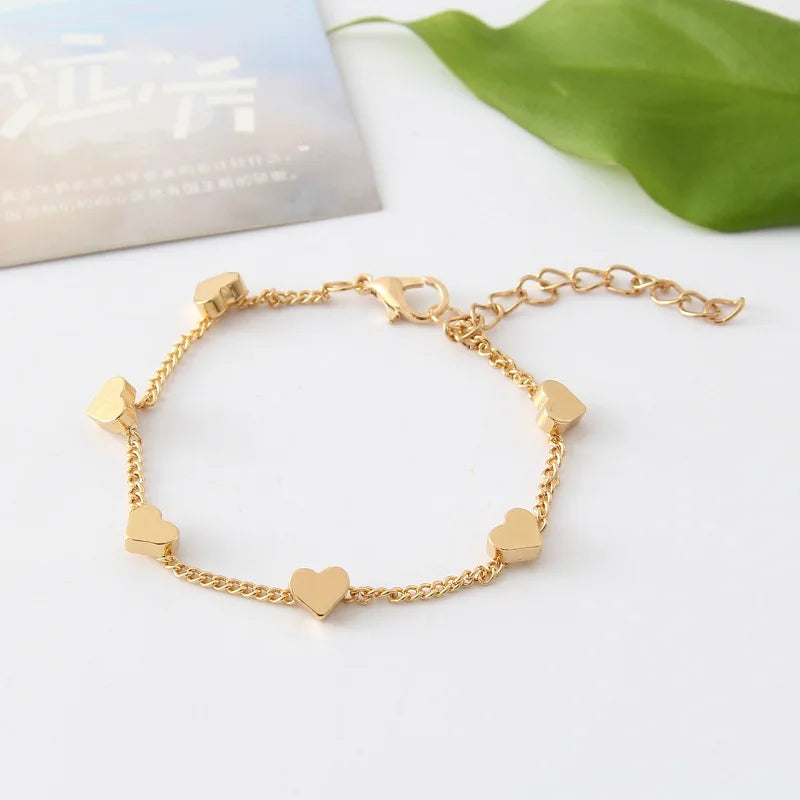 Neue Mode Einfache Liebe Herz Armband Für Frauen Mädchen Zubehör Offene Armreifen Schmuck Hochzeit Party 2025, Trendy Armbänder Geschenk