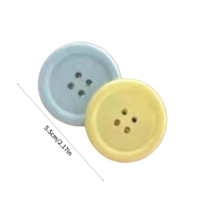 Schöne Bonbonfarbene Haarspange, niedliche Haarnadeln mit Knöpfen, Haarspangen, süße Haar-Seitenklammer, Haar-Accessoire für Kinder, Teenager, Mädchen