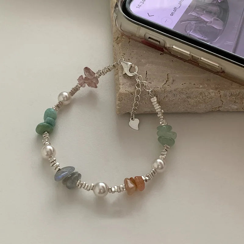 VENTFILLE 925 Sterling Silber Linie Extrem feines Armband für Frauen Liebe Haert Bead Koreanische Ins Süße Schmuck Geschenk Dropshipping