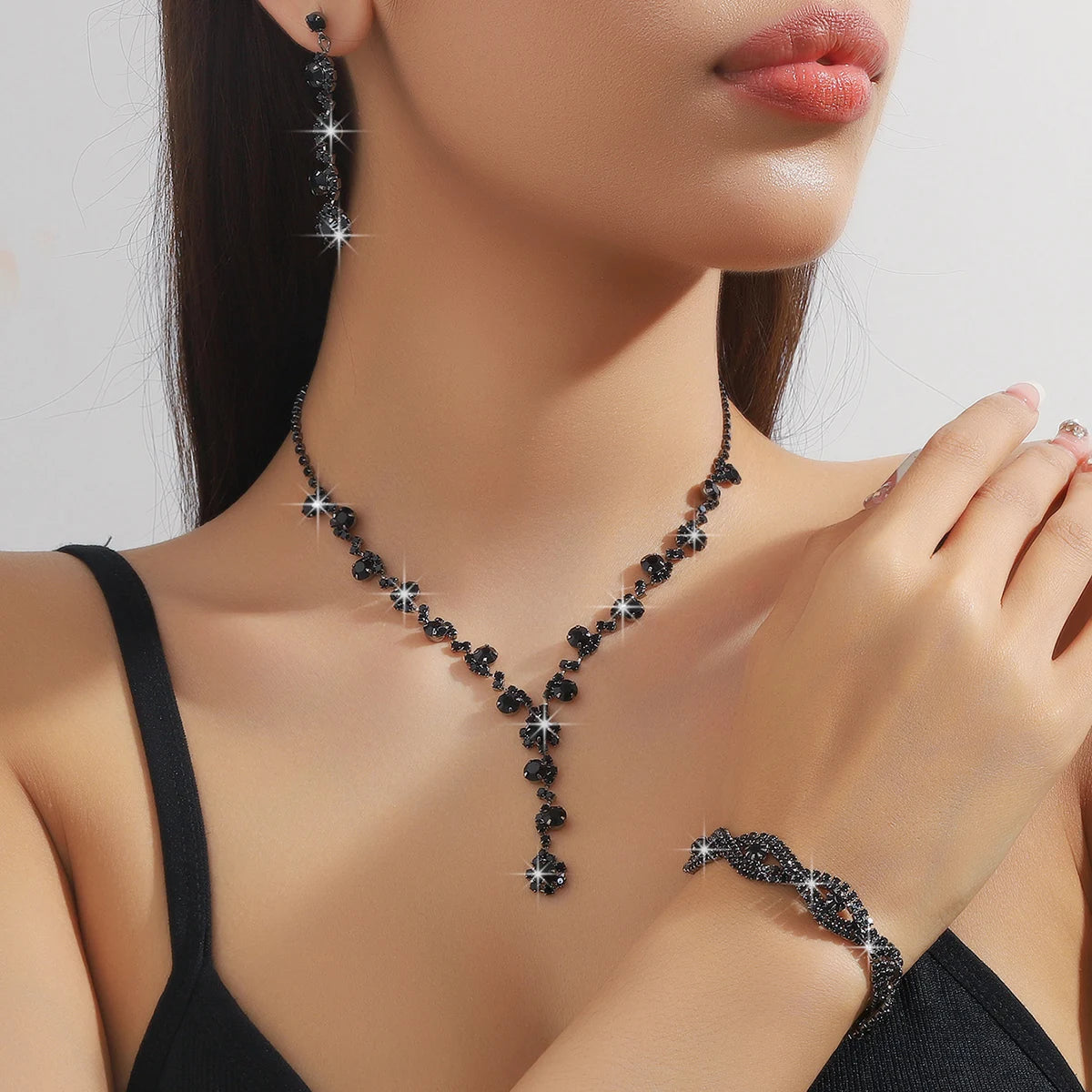 4PC Damen Mode Kupfer Klaue Kette Sonnenblume Halskette Ohrringe Armband Schmuck Set Hochzeit Bankett Party Urlaub Geschenk