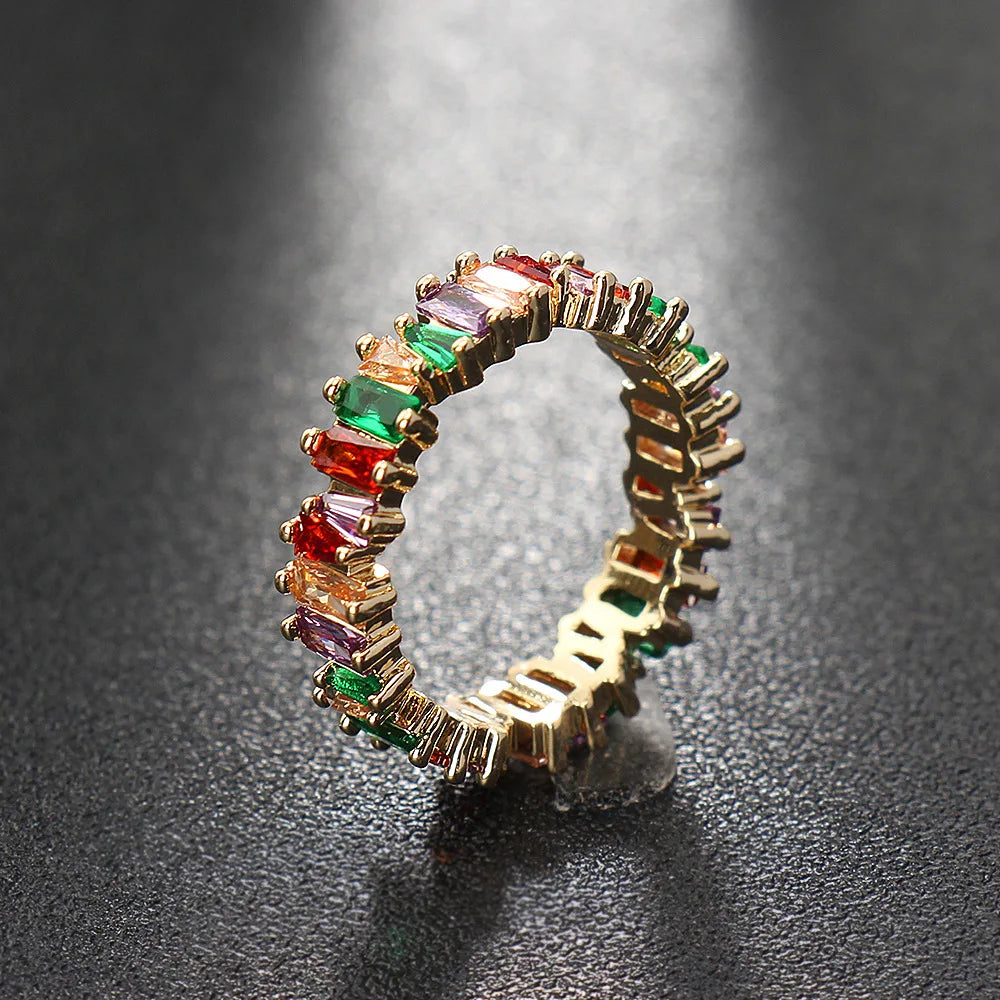 EMMAYA Luxus-Ehering für Damen mit AAA-Cz-Motiv, modischer Party-Schmuck, Charme, neu eingetroffen