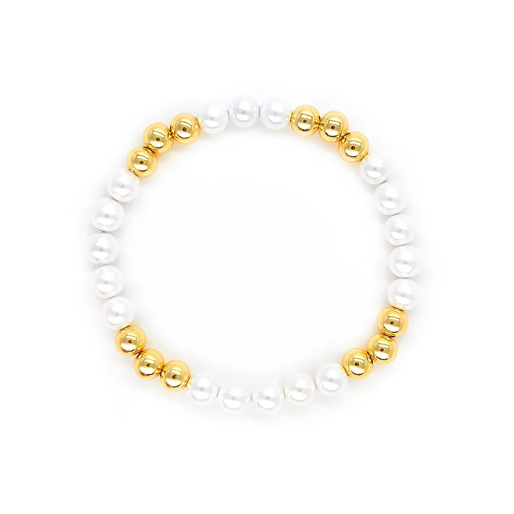 Armband-Set mit bösem Blick, 18 Karat vergoldet, verstellbare Kette und Perlenschmuck für Frauen, spirituelles Geschenk, stapelbare Pulseras