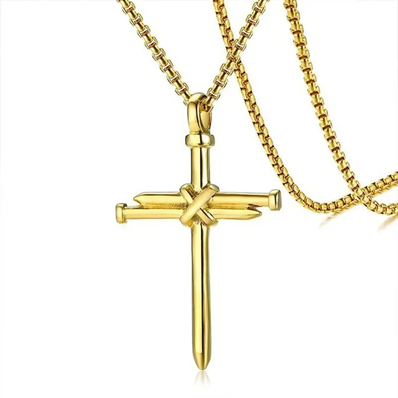 SUMENG Neue Mode Edelstahl Pfeilspitze Anhänger Halsketten für Männer Lange Kette Mode Schmuck