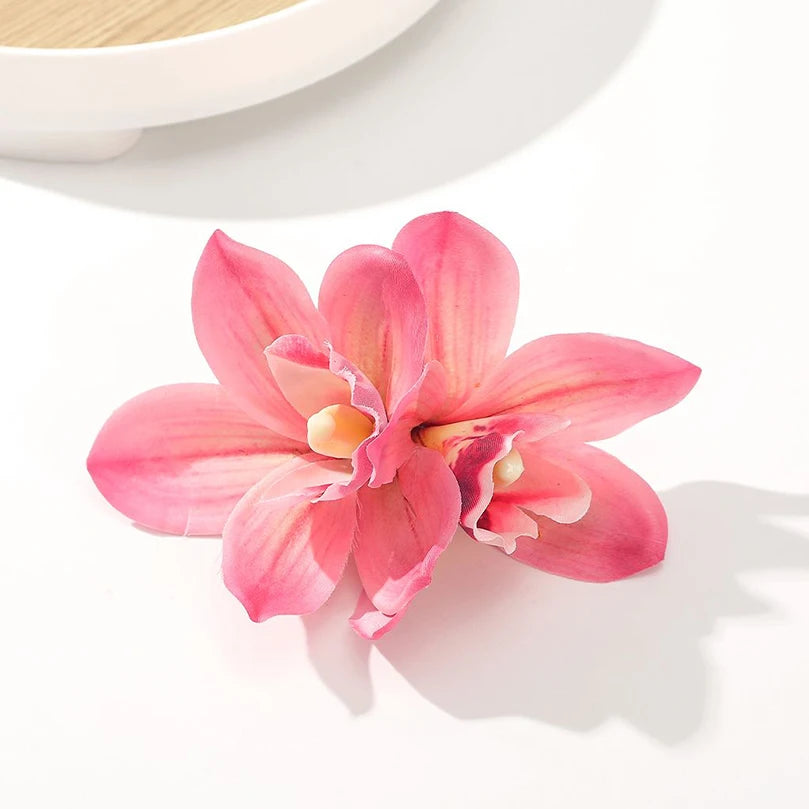 AWAYTR Böhmen Canna Blumen Kleine Haarspangen Hawaii Brautblumen Haarspangen Haarnadeln Haarspange für Hochzeit Haarschmuck