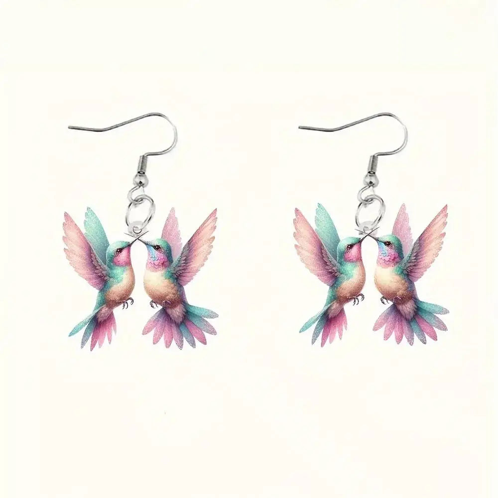 Kolibri Ohrringe für Frauen Mädchen elegante Quaste Charme baumeln Ohrring Modeschmuck Valentinstag Geburtstags geschenke
