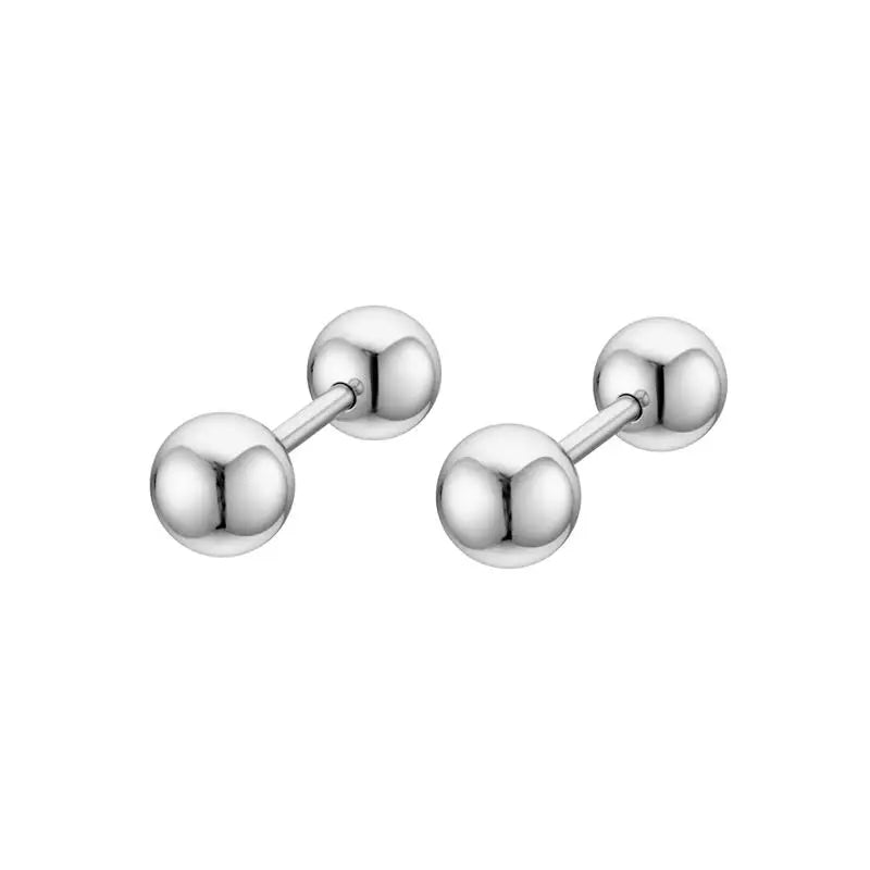 1 paar Edelstahl Runde Schwarz Ohr Studs Männer 3-8mm Punk Stud Ohrring Für Männer Push zurück Stud Ohrring Für Frauen Schmuck
