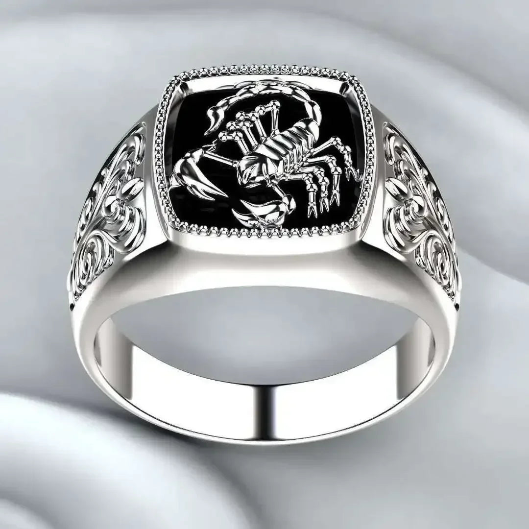 Unisex Wikinger Nordische Mythologie Riesenwolf Ring – Mode Hip Hop Rock Stil Verteidigung Totem Punk Finger Zubehör für Männer