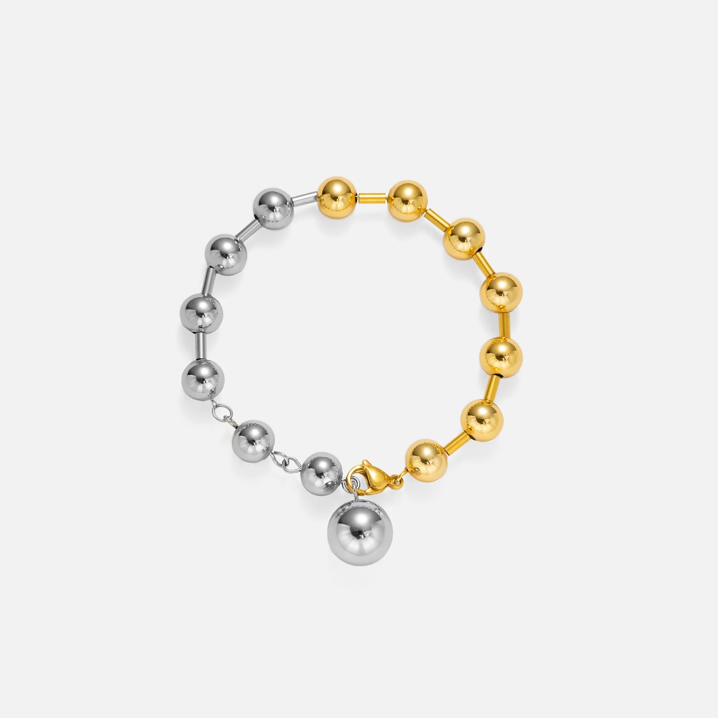 DASEIN 2025 Neue 18 k Gold Überzogene Französisch Gothic Ball Perlen Armband Edelstahl Hohe Qualität Vintage Punk Frauen Männer schmuck