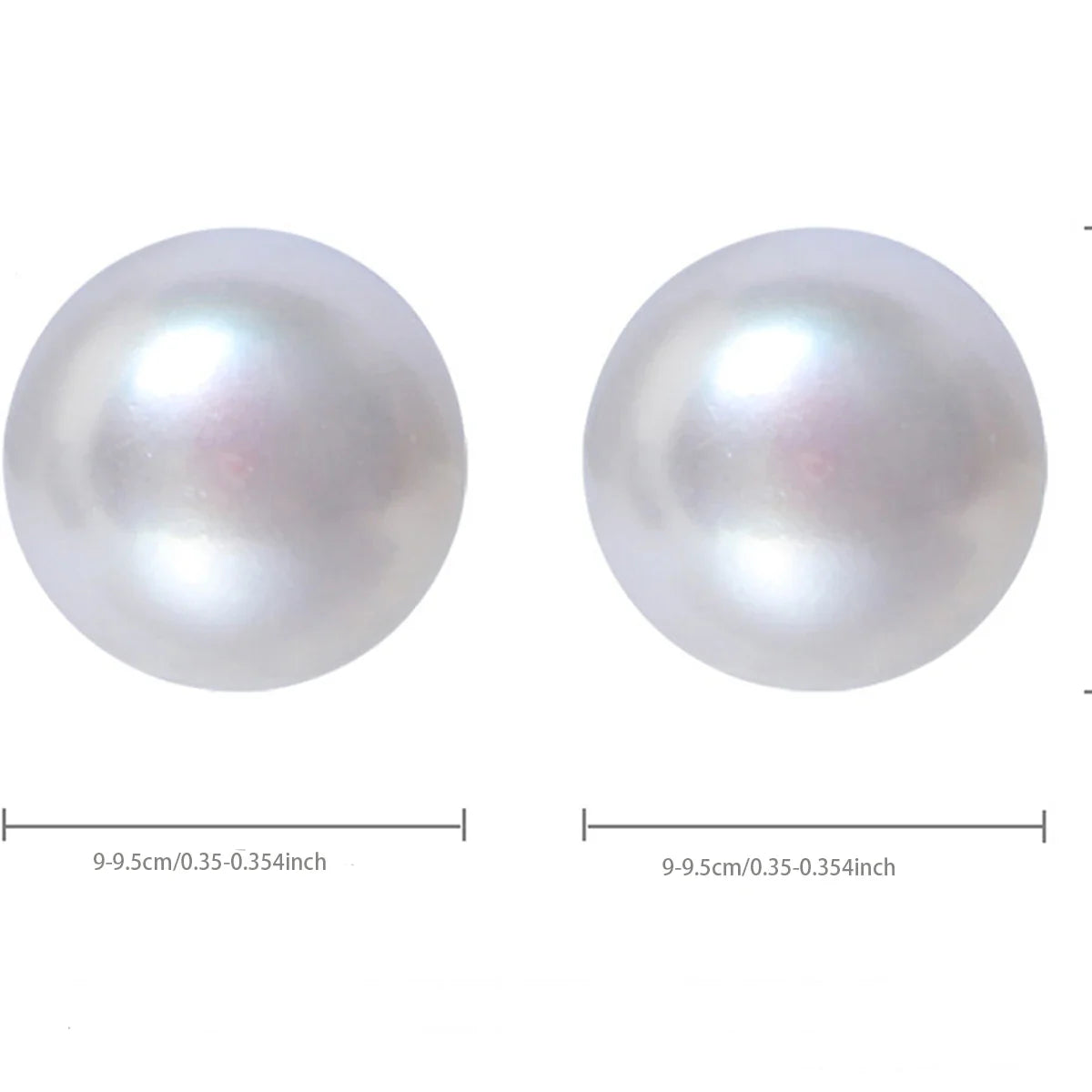 Großhandel mit natürlichen weißen 8–9 mm Süßwasserperlen und 925er Sterlingsilber-Ohrsteckern für Damen, ein Paar