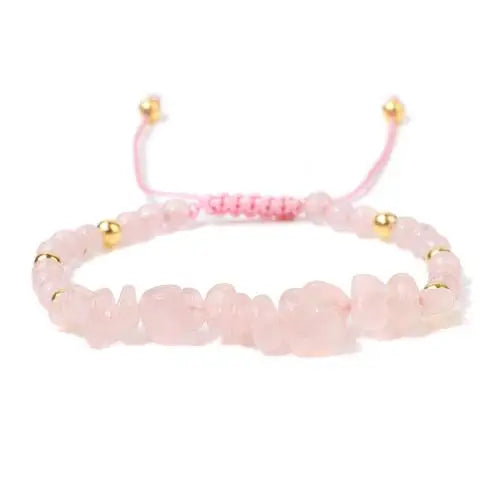 Unregelmäßige Natursteinperlen handgewebtes Armband Damen Kies geometrische Kunst Retro einfache verstellbare Armband Zubehör